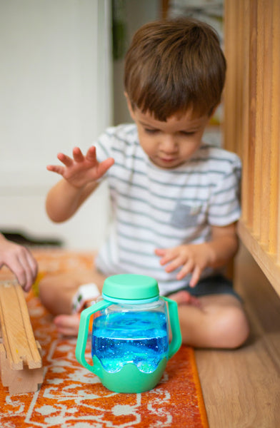 Spiegelglas Sensory Grün | Glo Pals