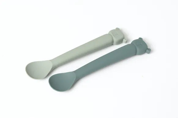 Silikonlöffel 2er Set - verschiedene Farben