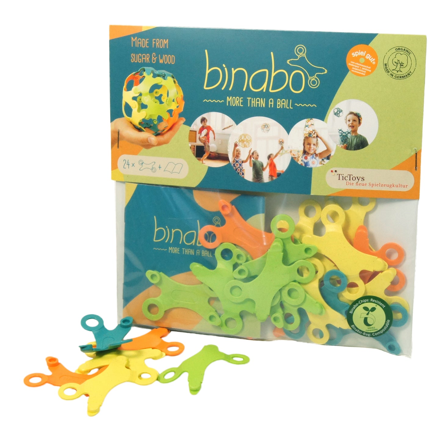 Binabo 24 Chips gemischte Farben