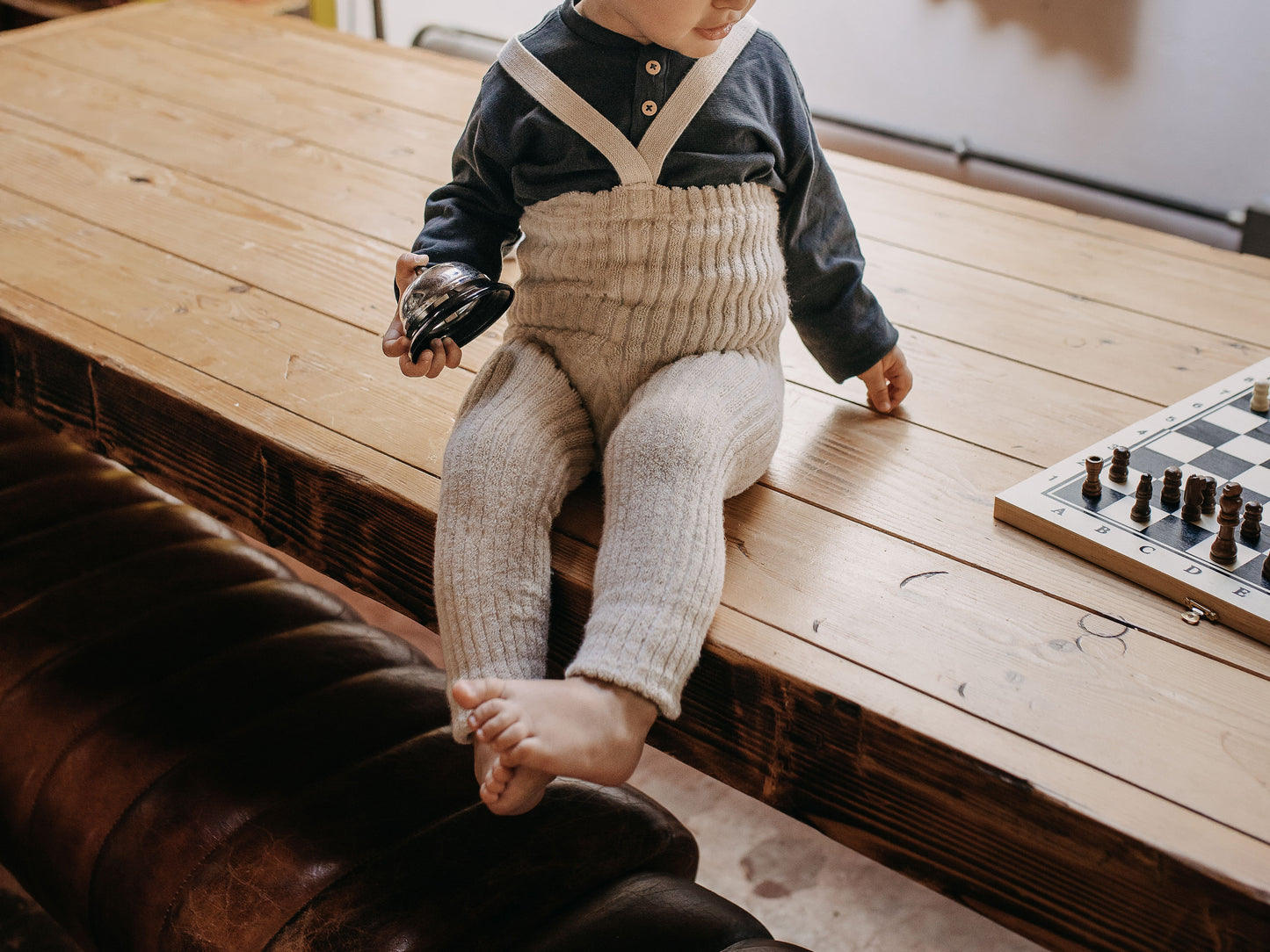 Granny Teddy Footless Tights Cream Blend