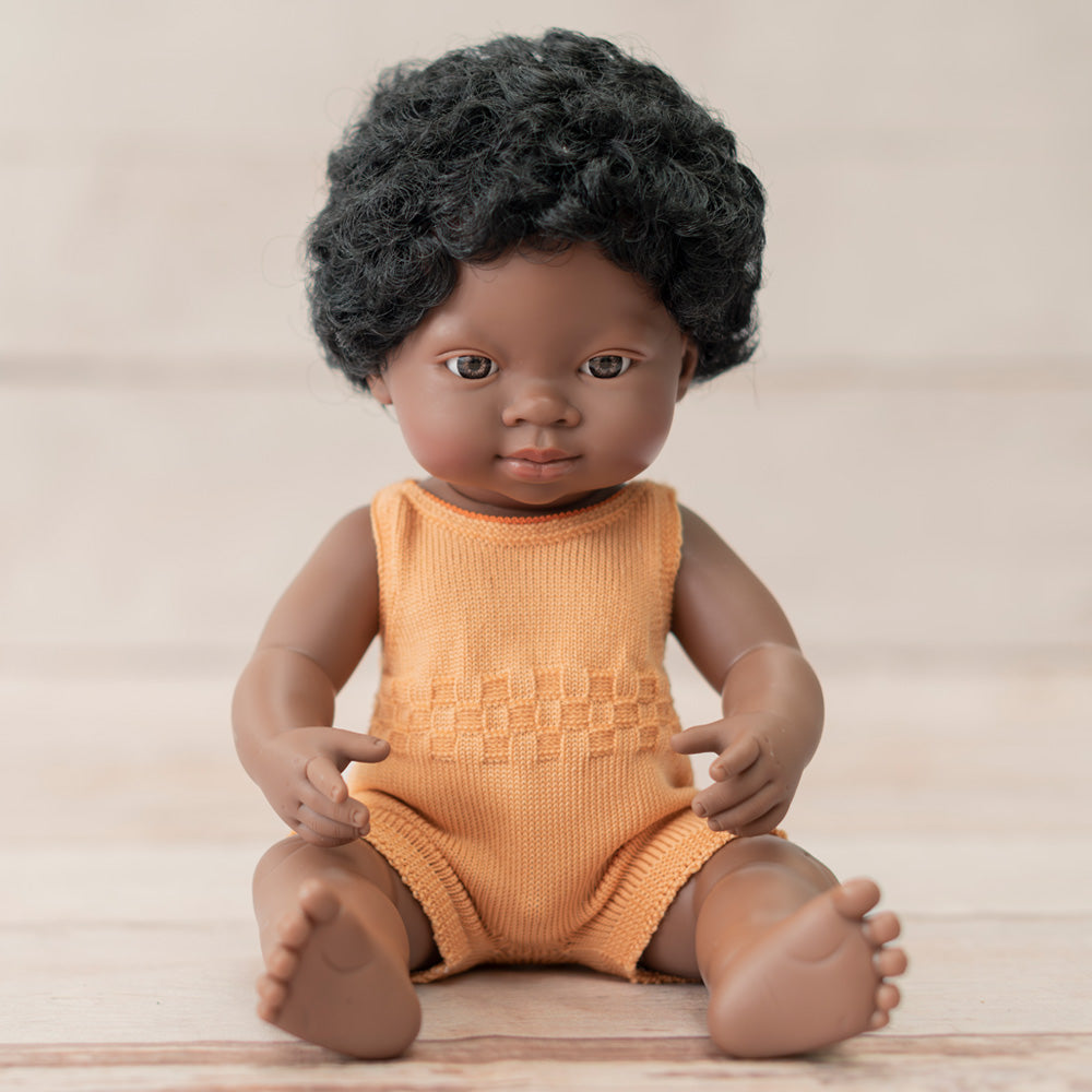 Baby Doll African Girl 38 cm Colourful