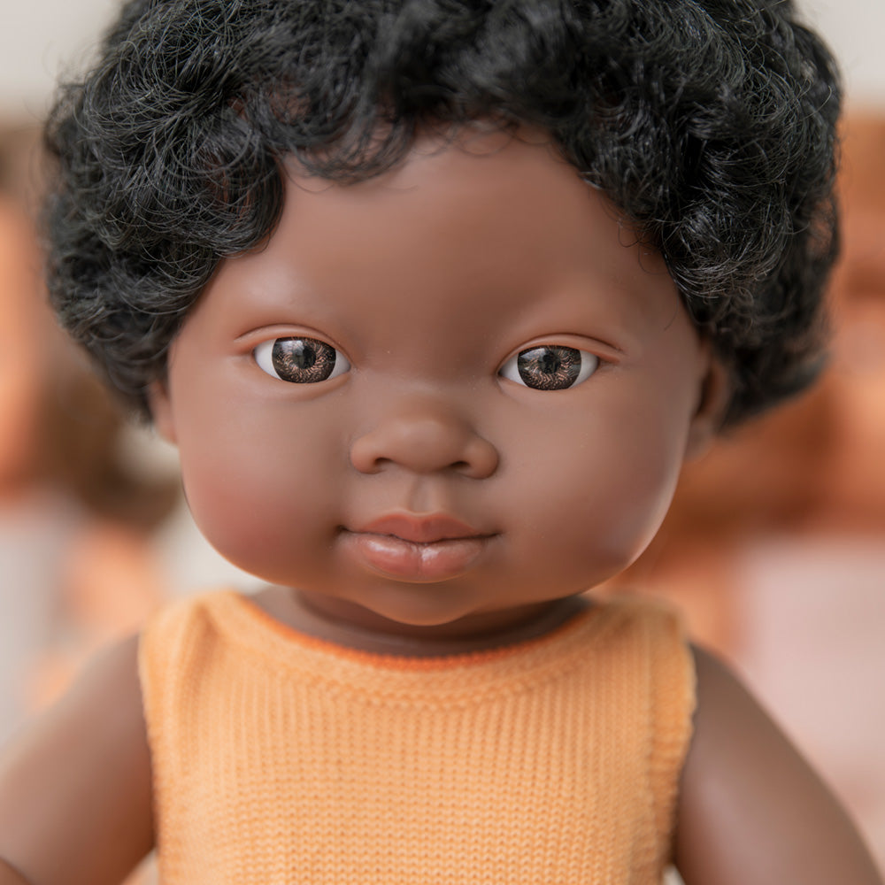 Baby Doll African Girl 38 cm Colourful