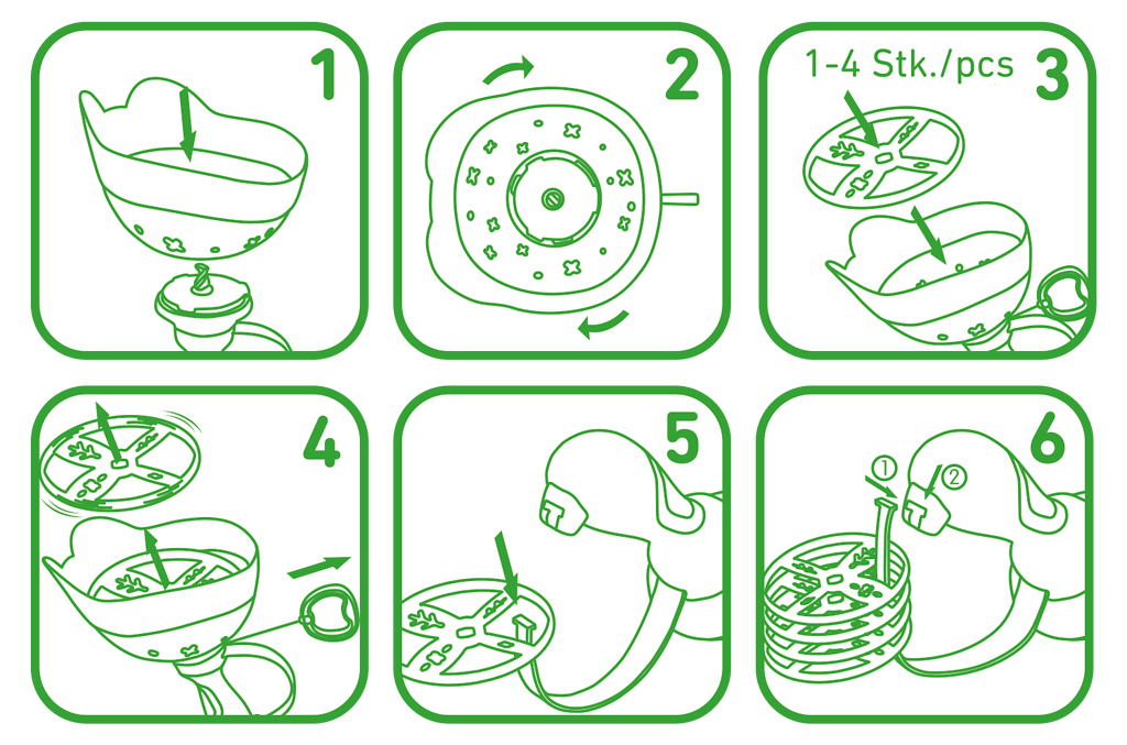 Krabbelkäfer Propeller-Fangspiel