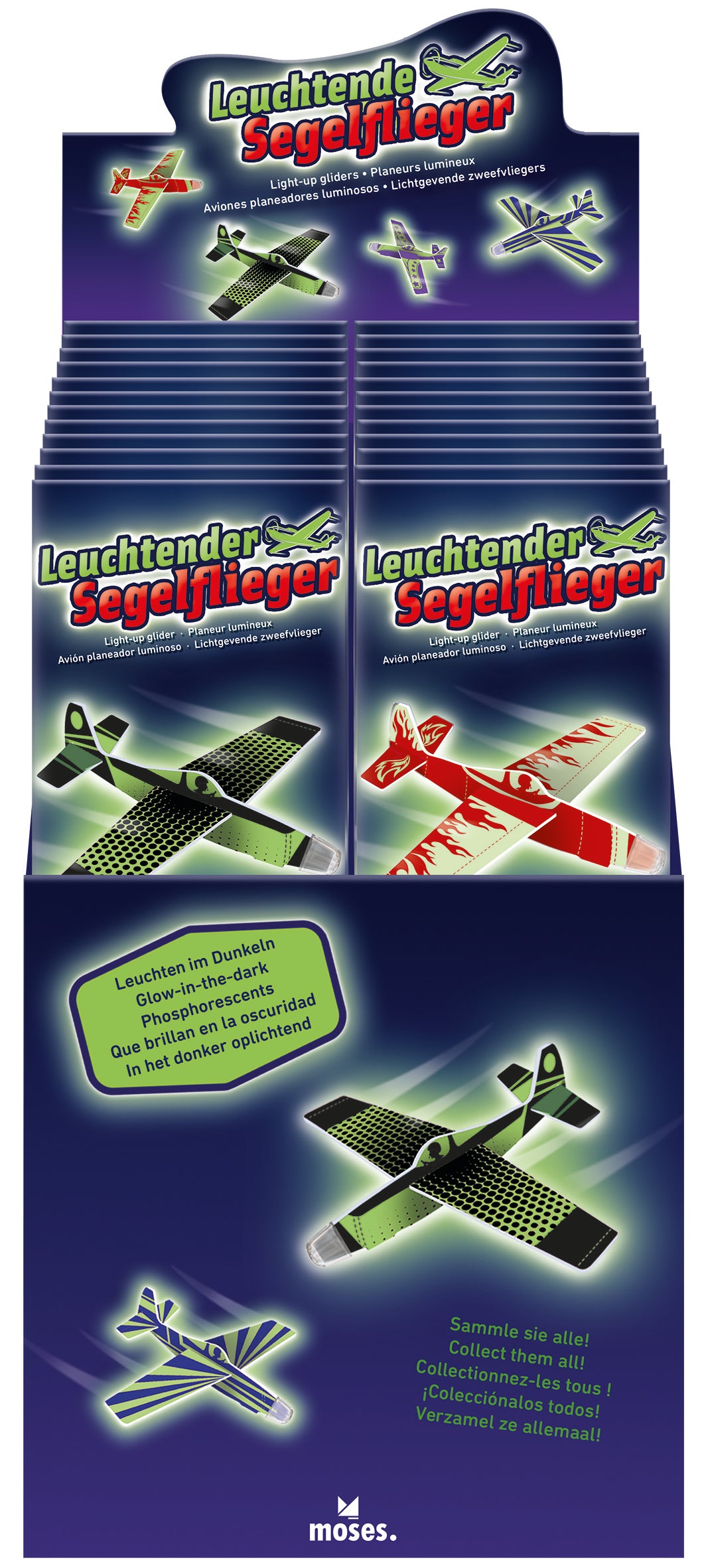 Leuchtender Segelflieger