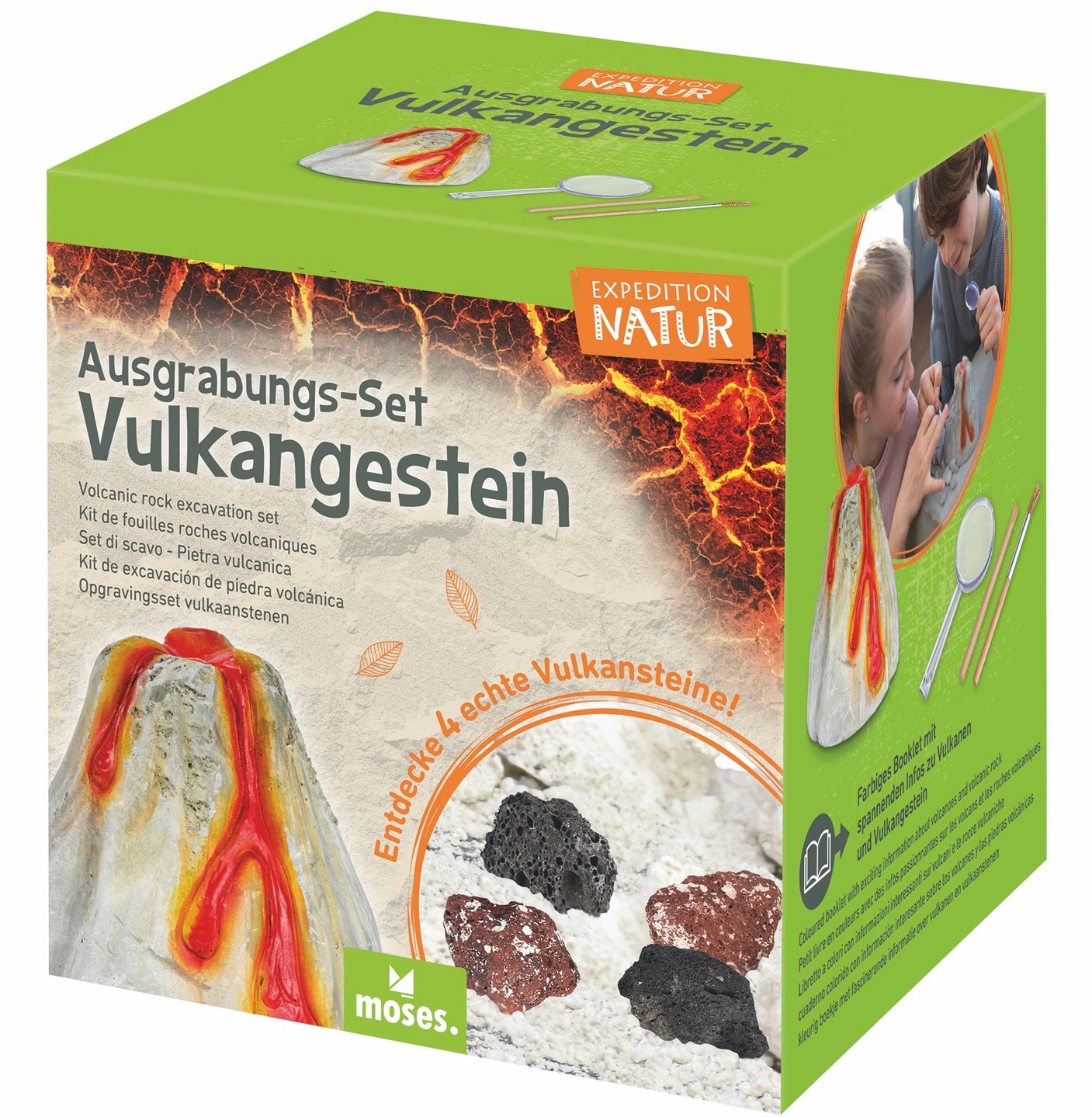 Expedition Ausgrabung Vulkangestein