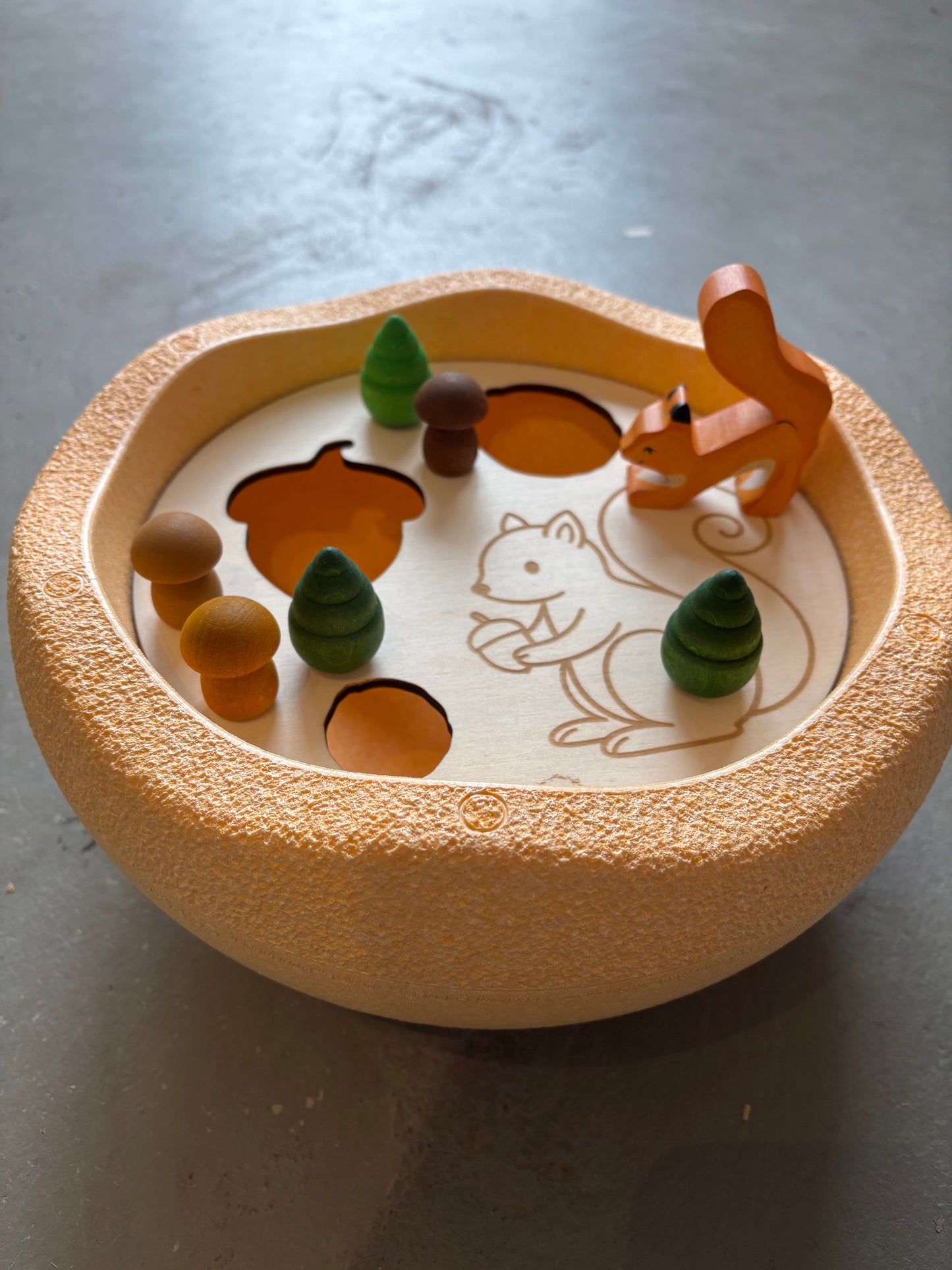 Aktivitätsplatten für Stapelstein Eichhörnchen