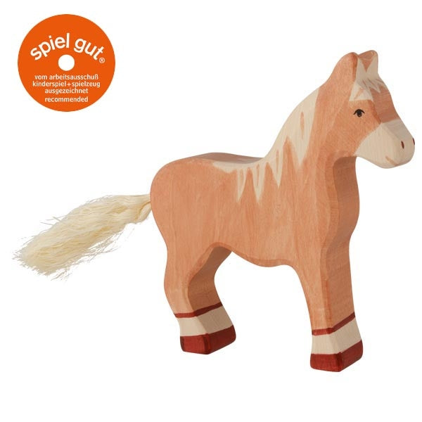 Holzfigur Pferd braun