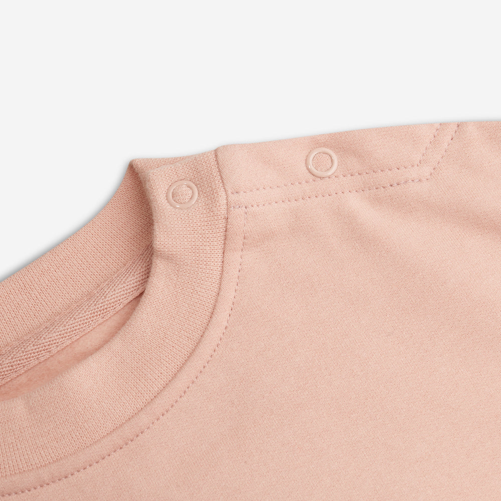Baby Romper Sweatbody - Dusty Pink