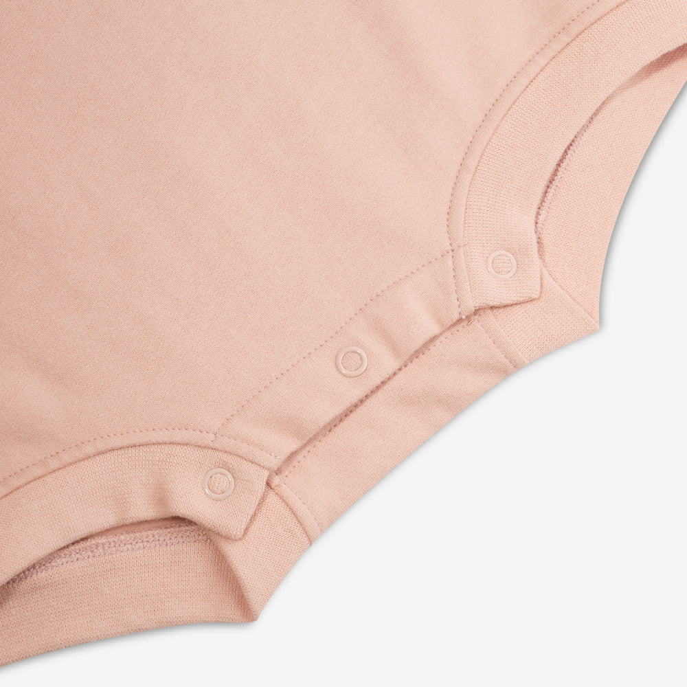 Baby Romper Sweatbody - Dusty Pink