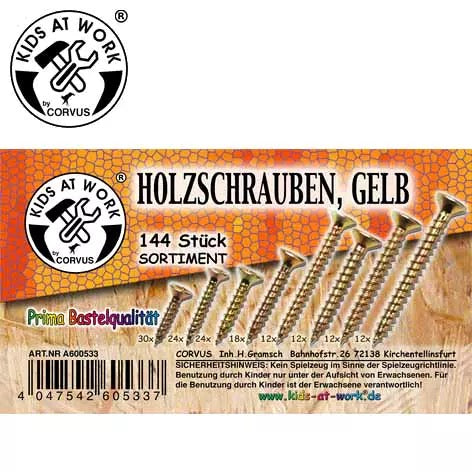 Box Holzschrauben | 144 Stück