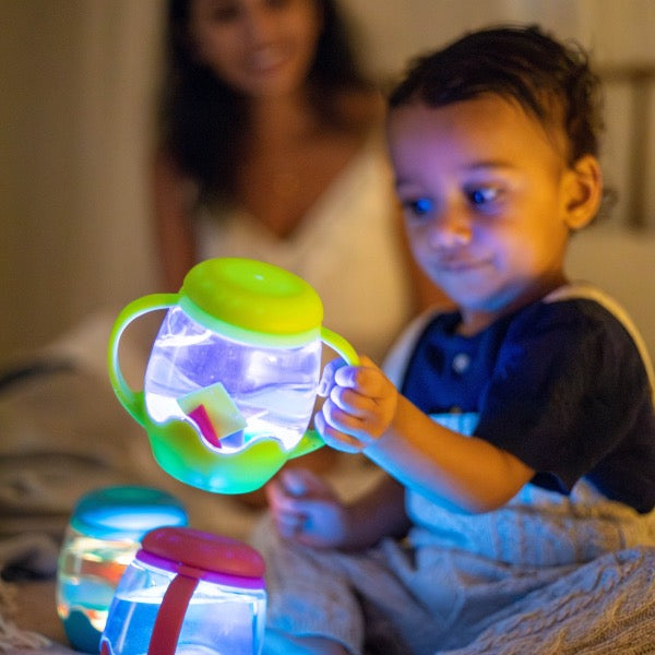 Mini Spiegelglas Sensory Grün | Glo Pals