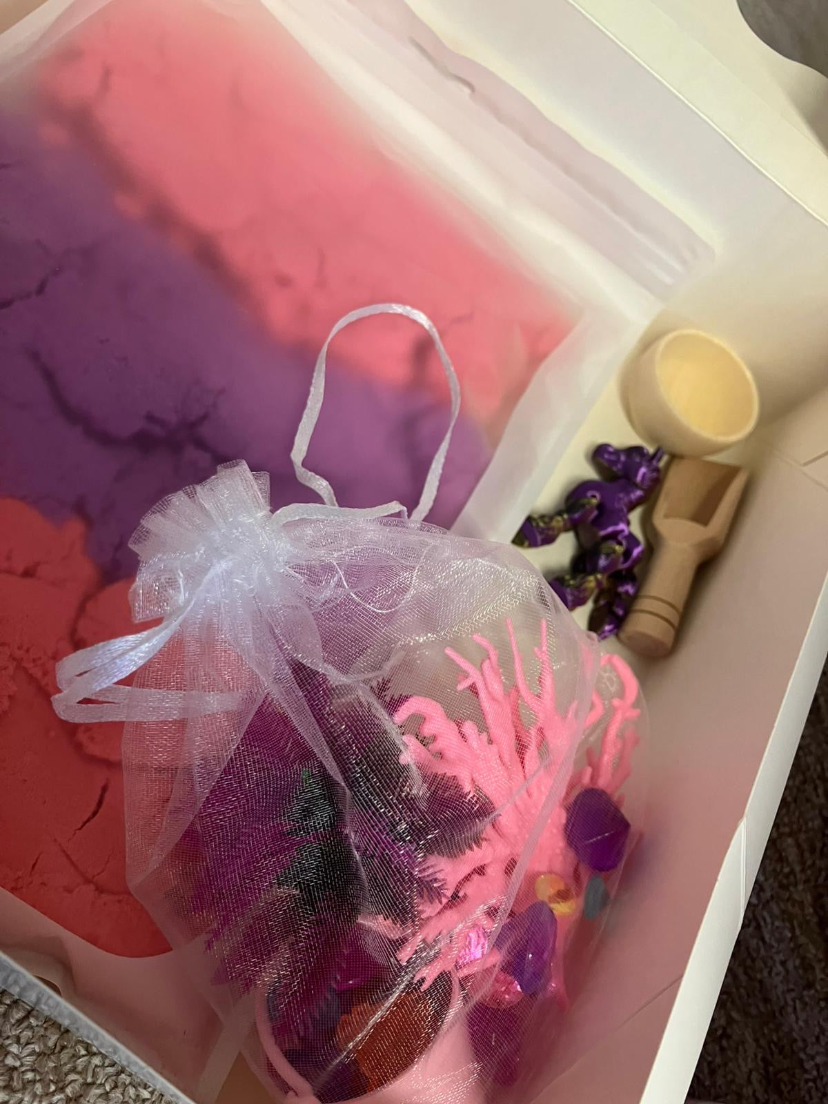 Sensorik Set | Einhornlandschaft mit kinetischem Sand