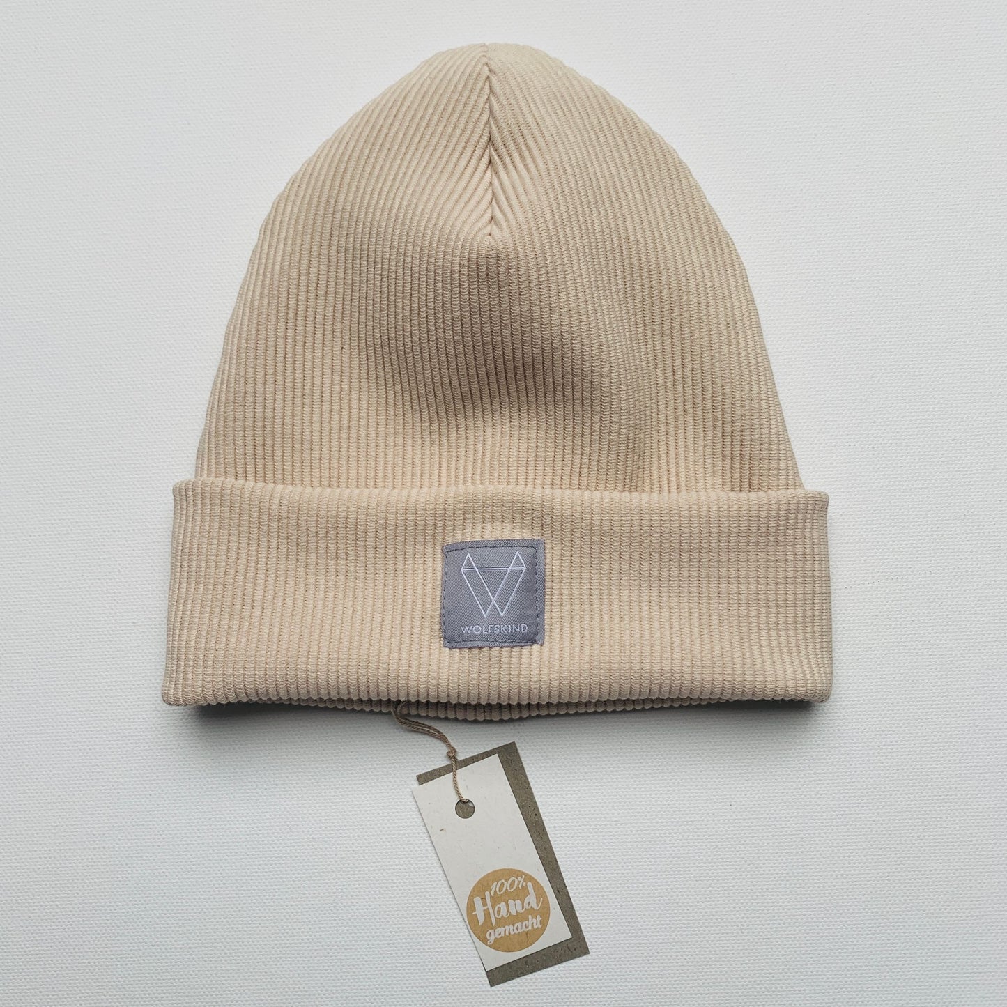 Rib Hipstermütze Creme