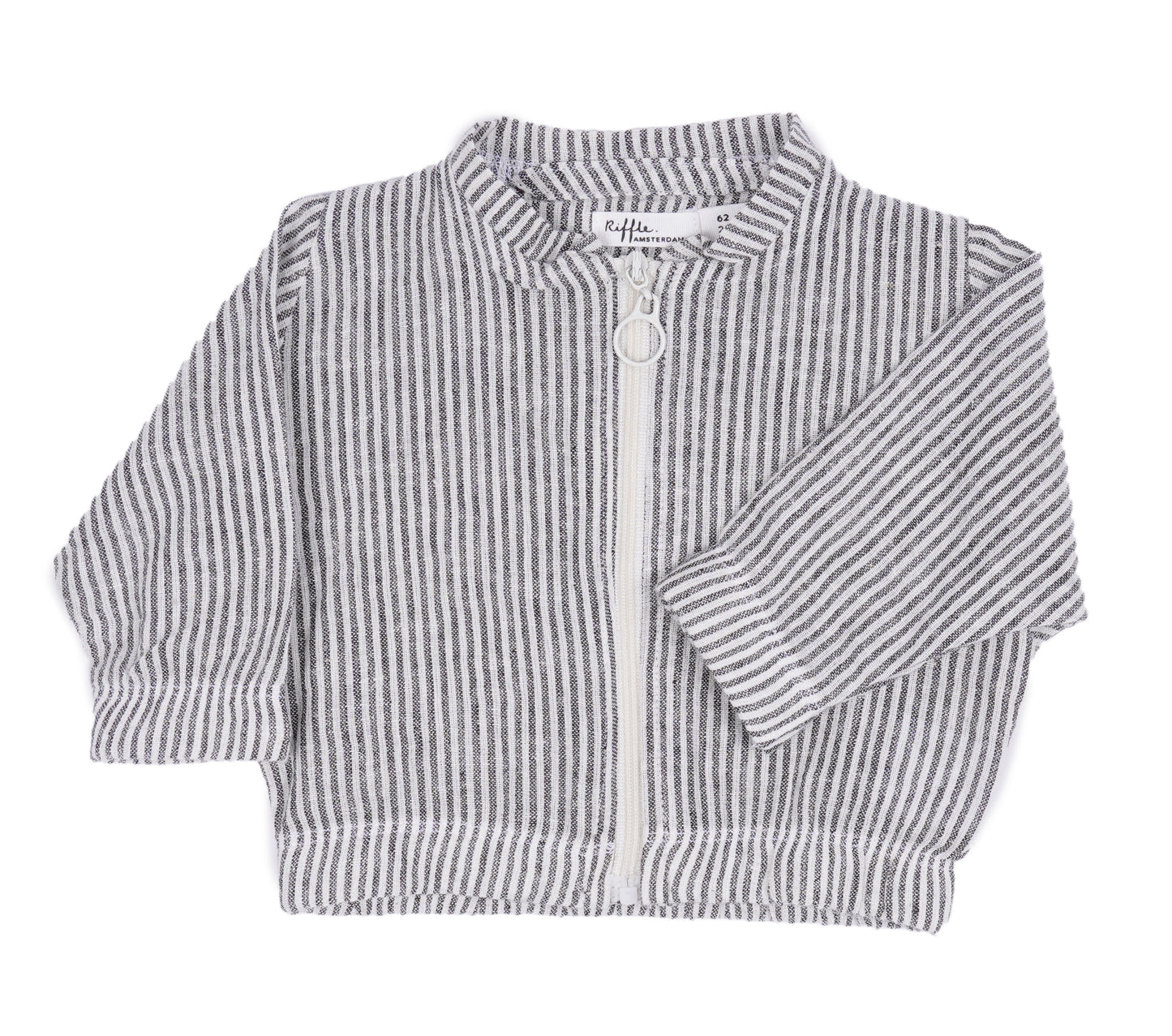 Leinenjacke gestreift