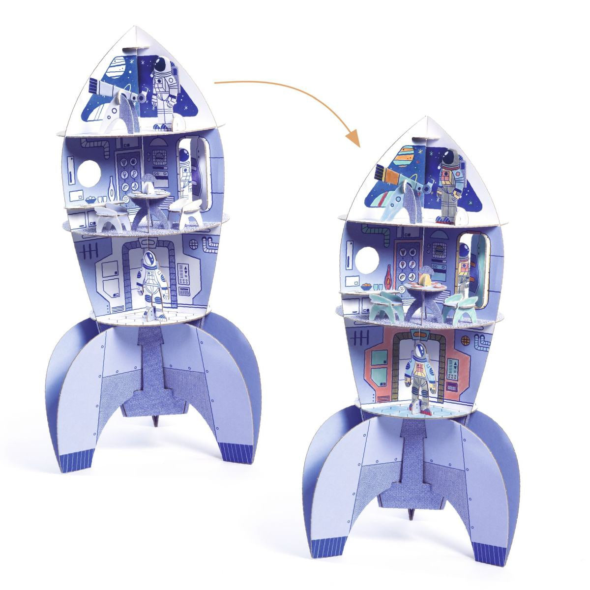 Malen und Stecken: Rakete