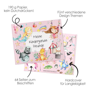 Kindergartenfreundebuch verschiedene Varianten