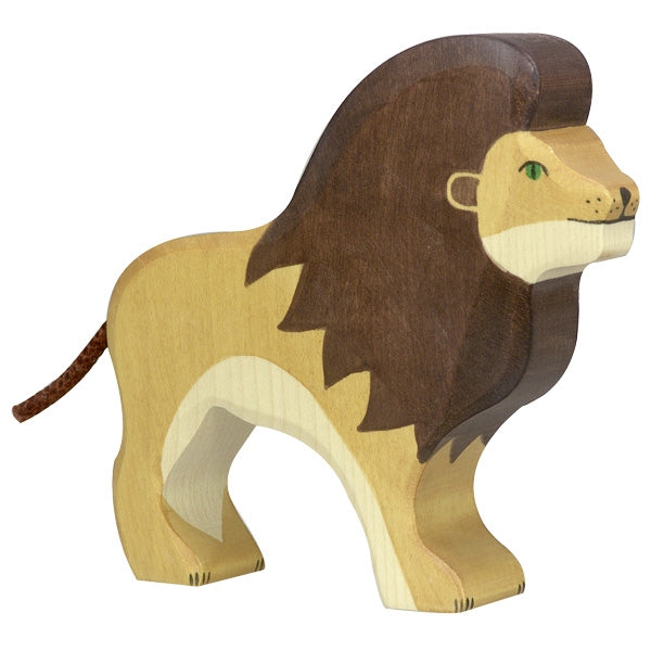 Holzfigur Löwe