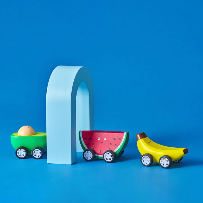 Kidoki Fruit-Fun Pullback Cars