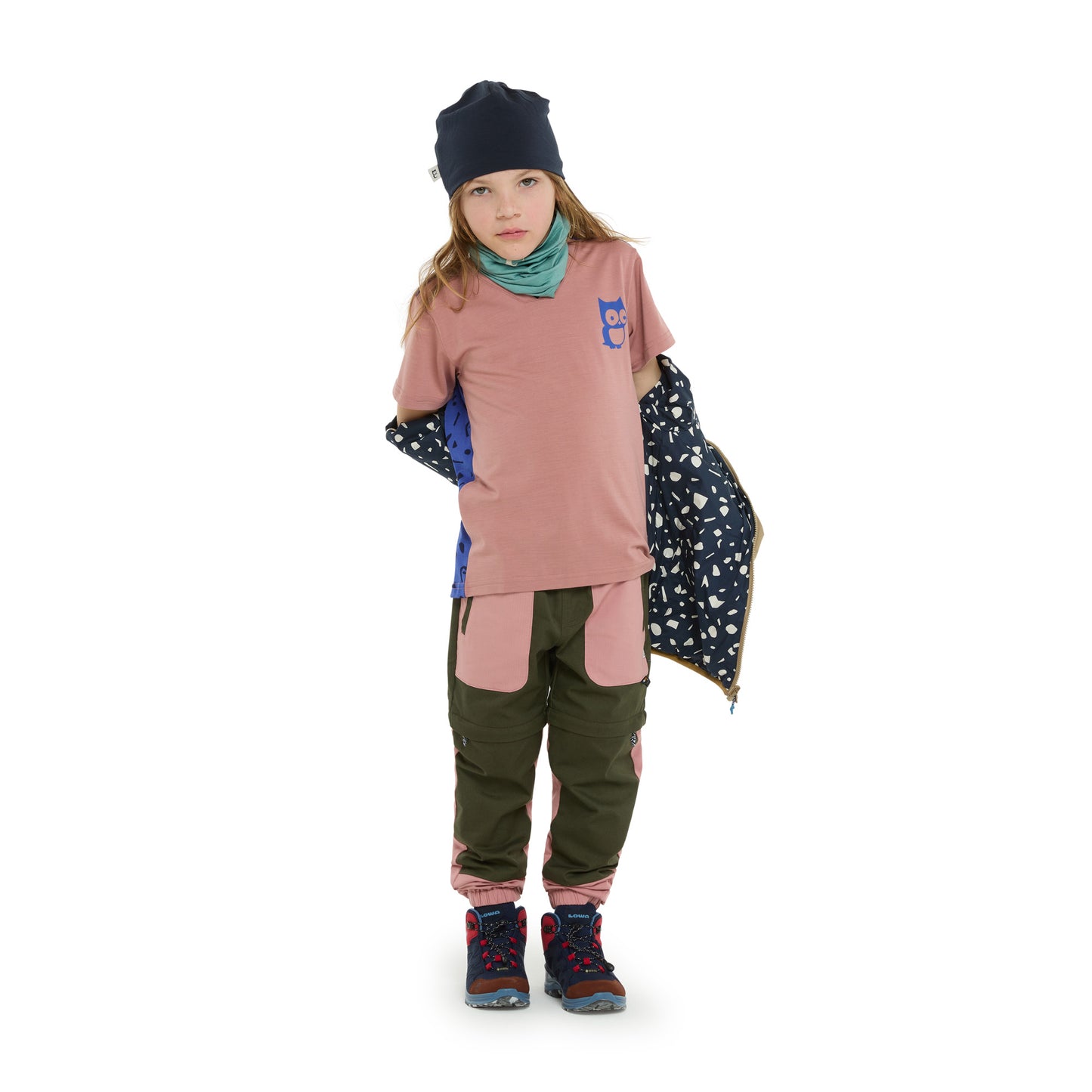 Daft Merino Bike Shirt dark rose