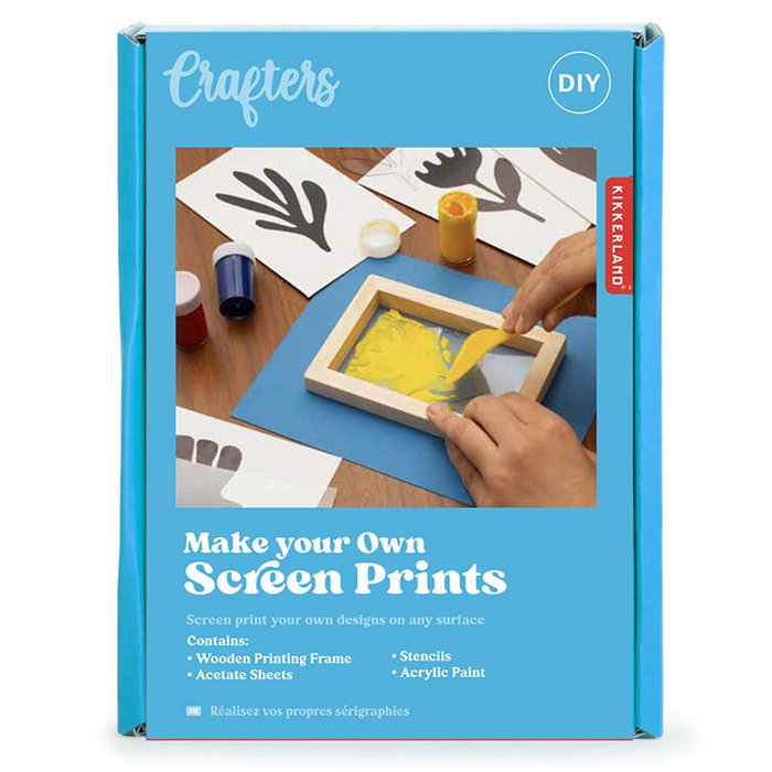 Crafters macht ihren eigenen Siebdruck