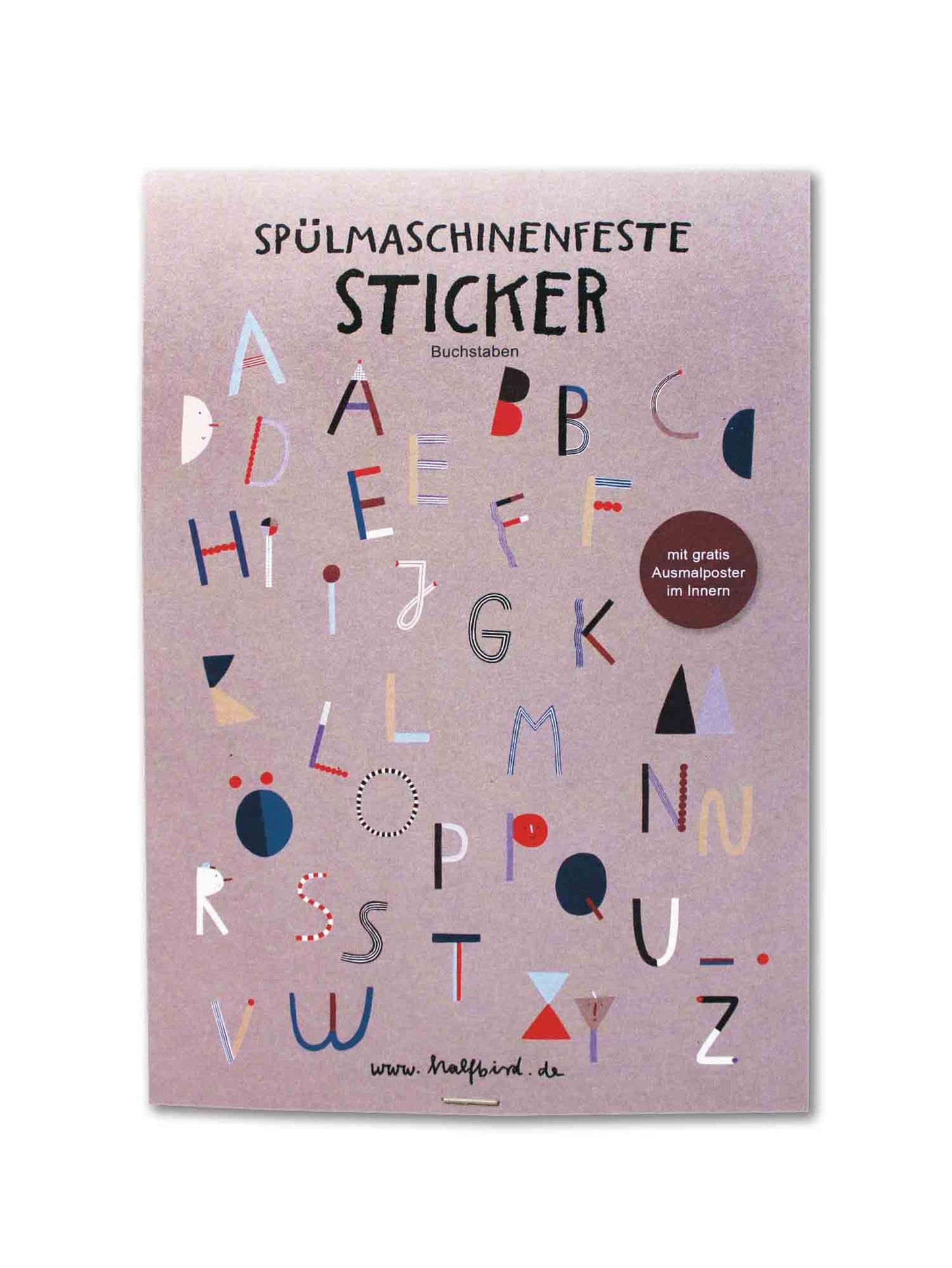 Spülmaschinenfeste Sticker - ABC
