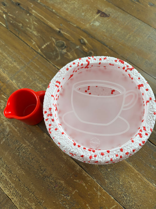 Aktivitätsplatten für Mini Stapelstein Tasse aus Milchglas