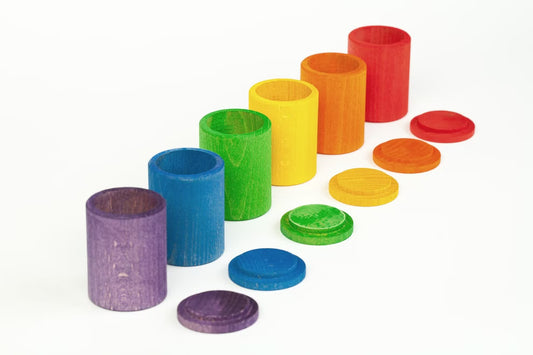 Grapat | 6 Becher mit Deckel in bunt