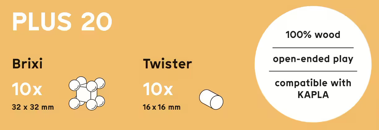 Timberix Erweiterung 20 Steine| Plus 20