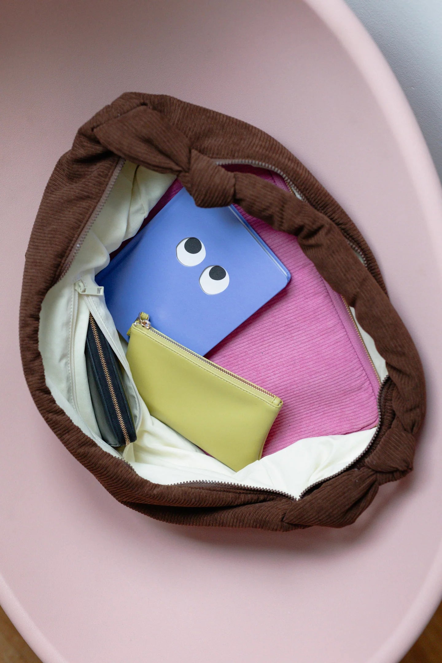 Lukkily Bag - Cord Chocolate
