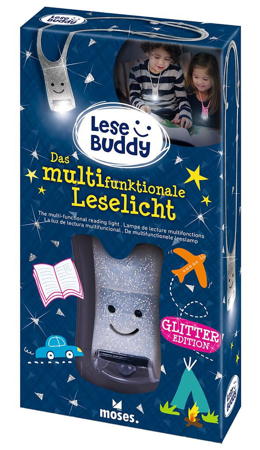 Leselicht glitzer Silber