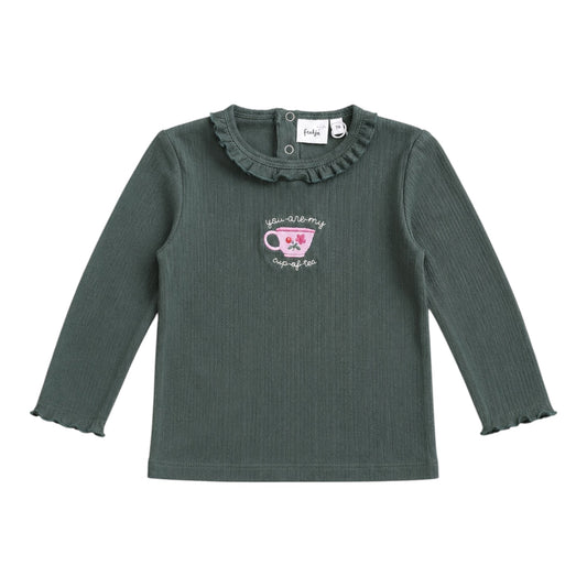 Longsleeve dunkelgrün | feetje