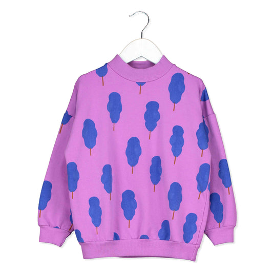 Sweatshirt Lila Trees