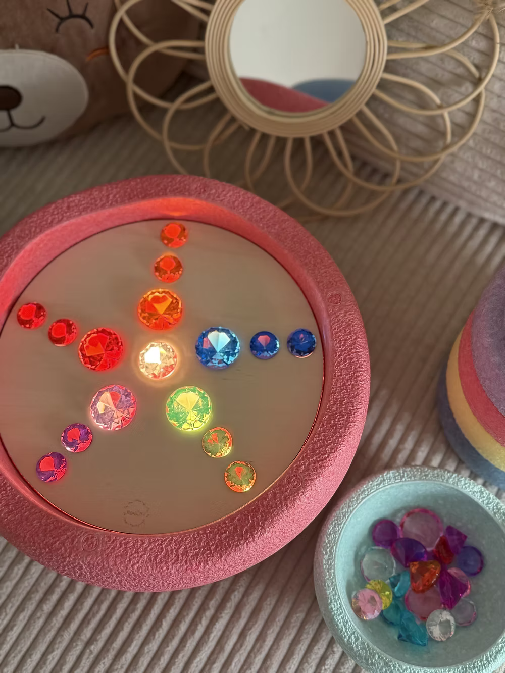 Aktivitätsplatten für Stapelstein Funkelblume