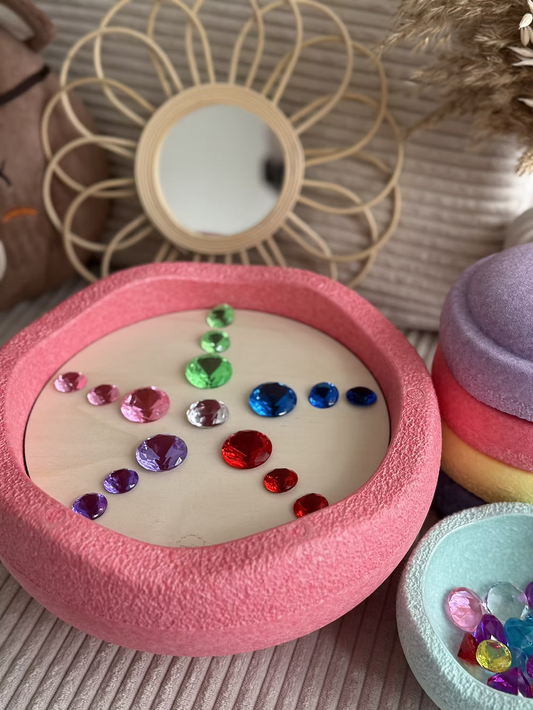 Aktivitätsplatten für Stapelstein Funkelblume