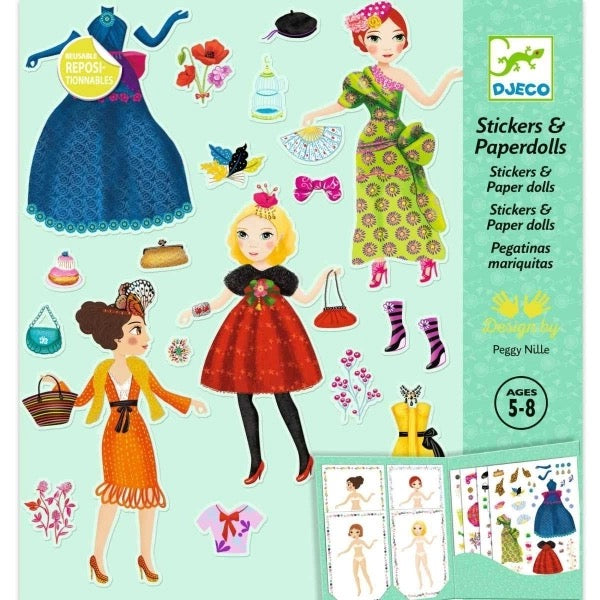 Stickerpuppen | Papierpuppen