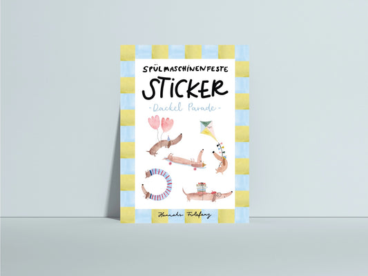 spülmaschinenfeste Sticker Dackel | Hannahs Firlefanz