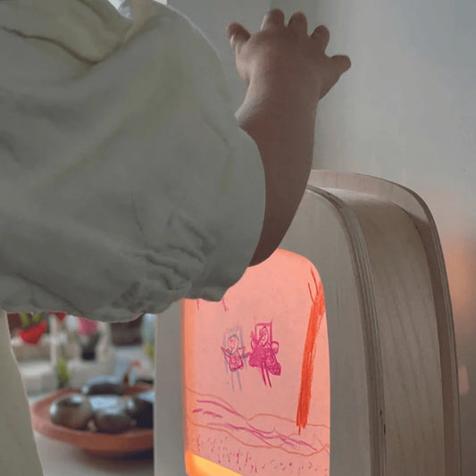 Toverlux Lampe DIY Set | Stockmar Wachsmalstifte mit Motivpapier
