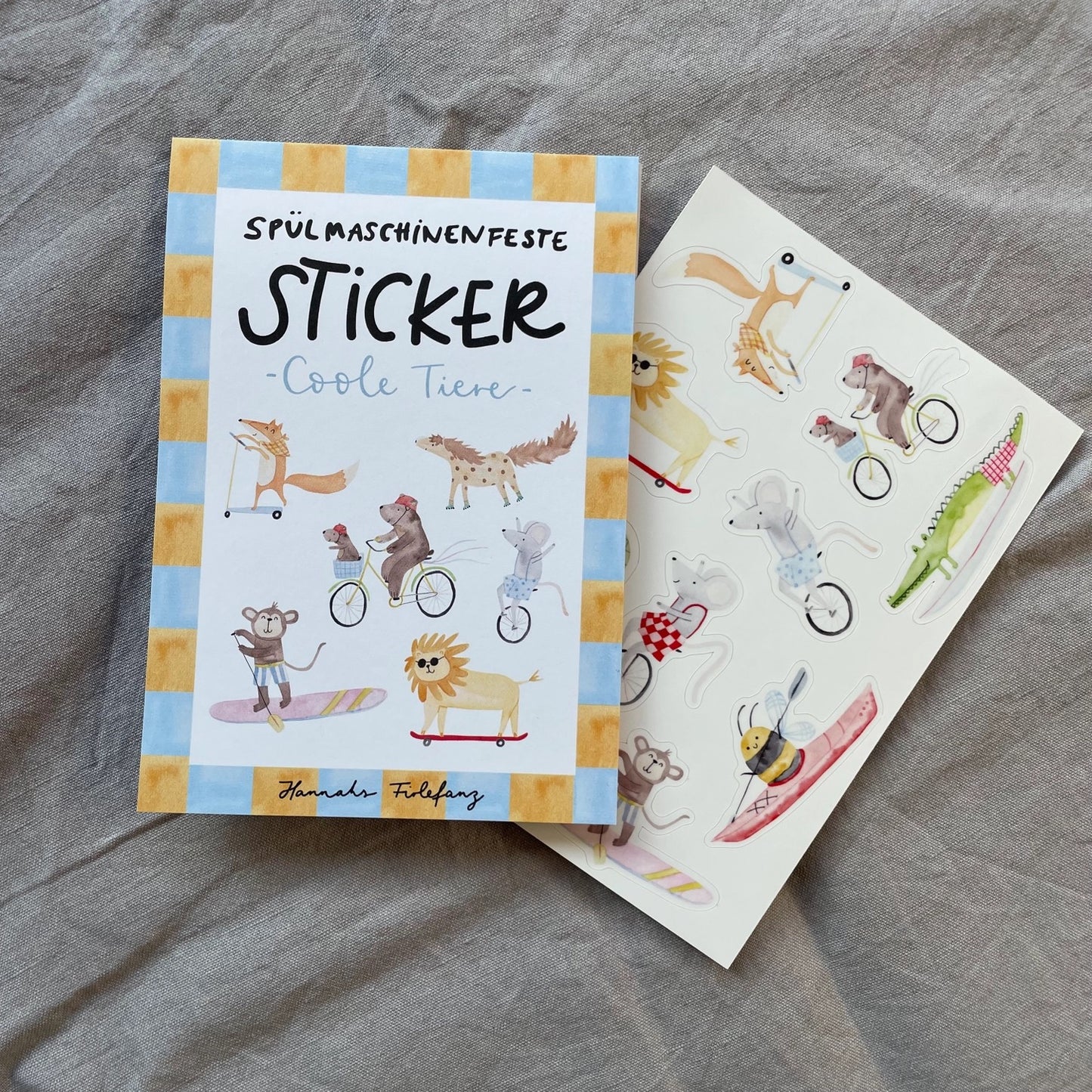 spülmaschinenfeste Sticker coole Tiere | Hannahs Firlefanz