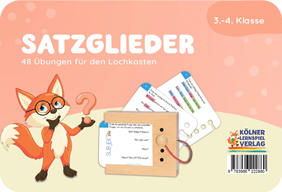 Satzglieder 3.-4. Klasse | Kölner Lernspielverlag