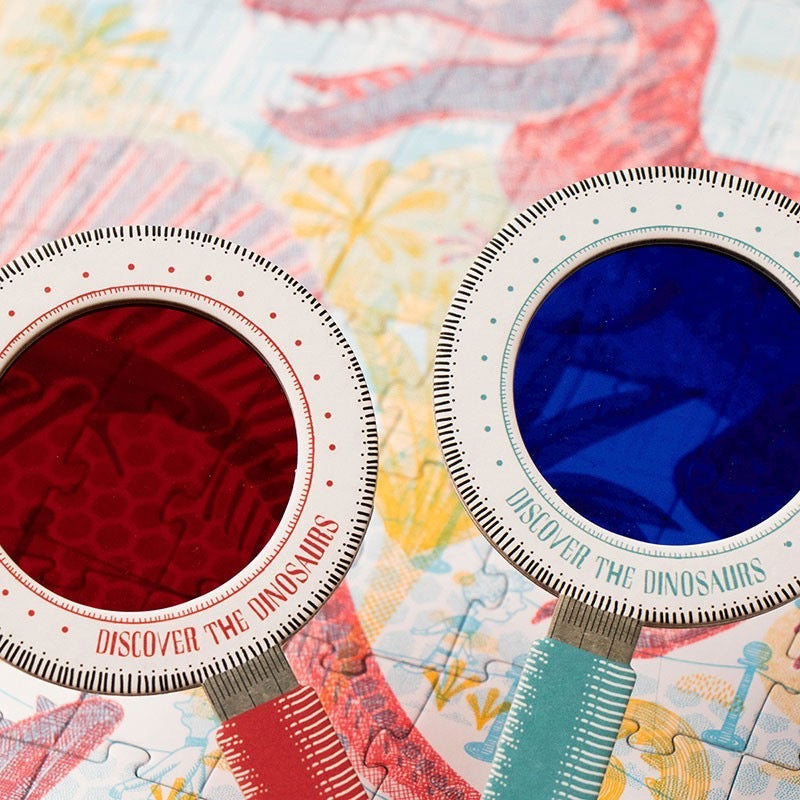 Entdeckerpuzzle Dino | mit Lupen