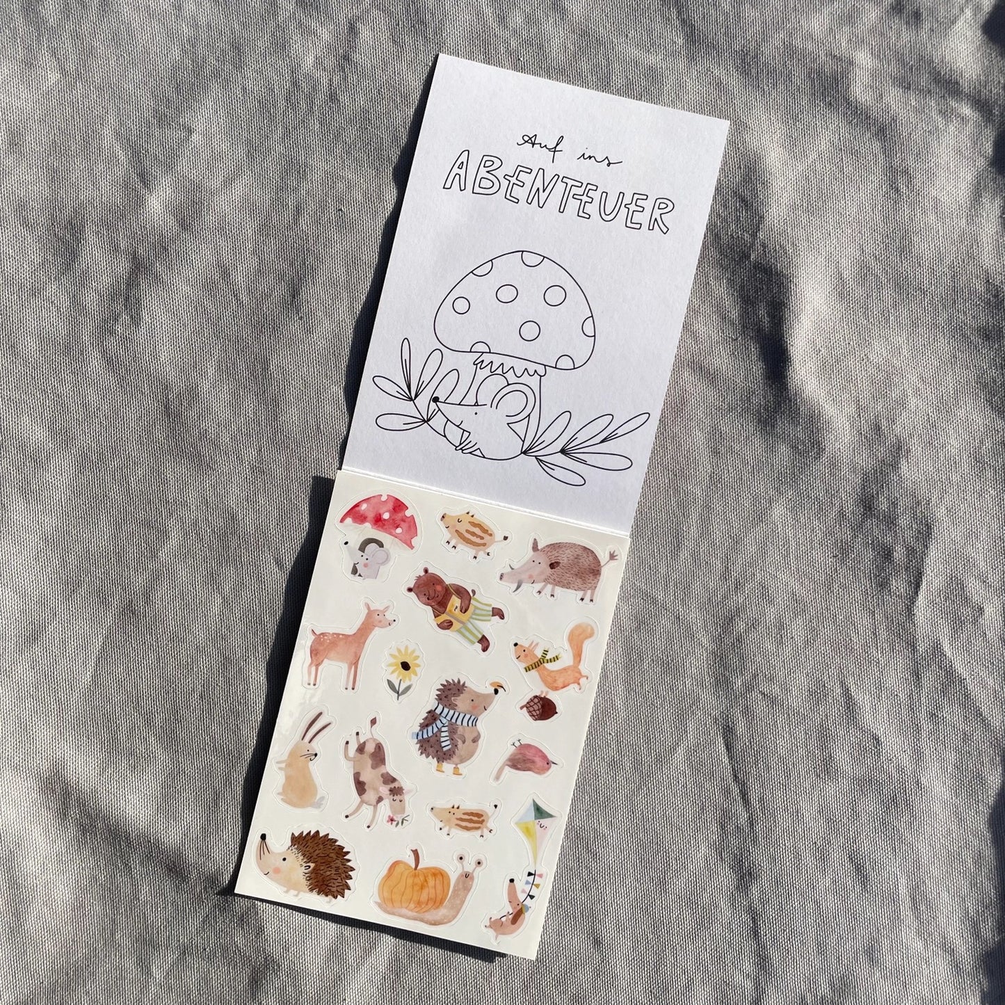 spülmaschinenfeste Sticker Wald und Wiese | Hannahs Firlefanz