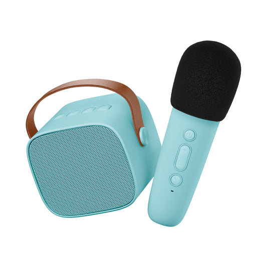 Lalarma Karaokebox kabelloser Lautsprecher mit Mikrofon blau