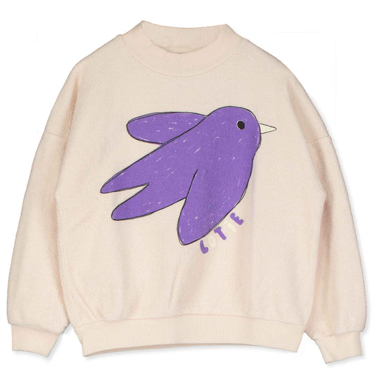 Bird Teddy Sweatshirt | Offwhite