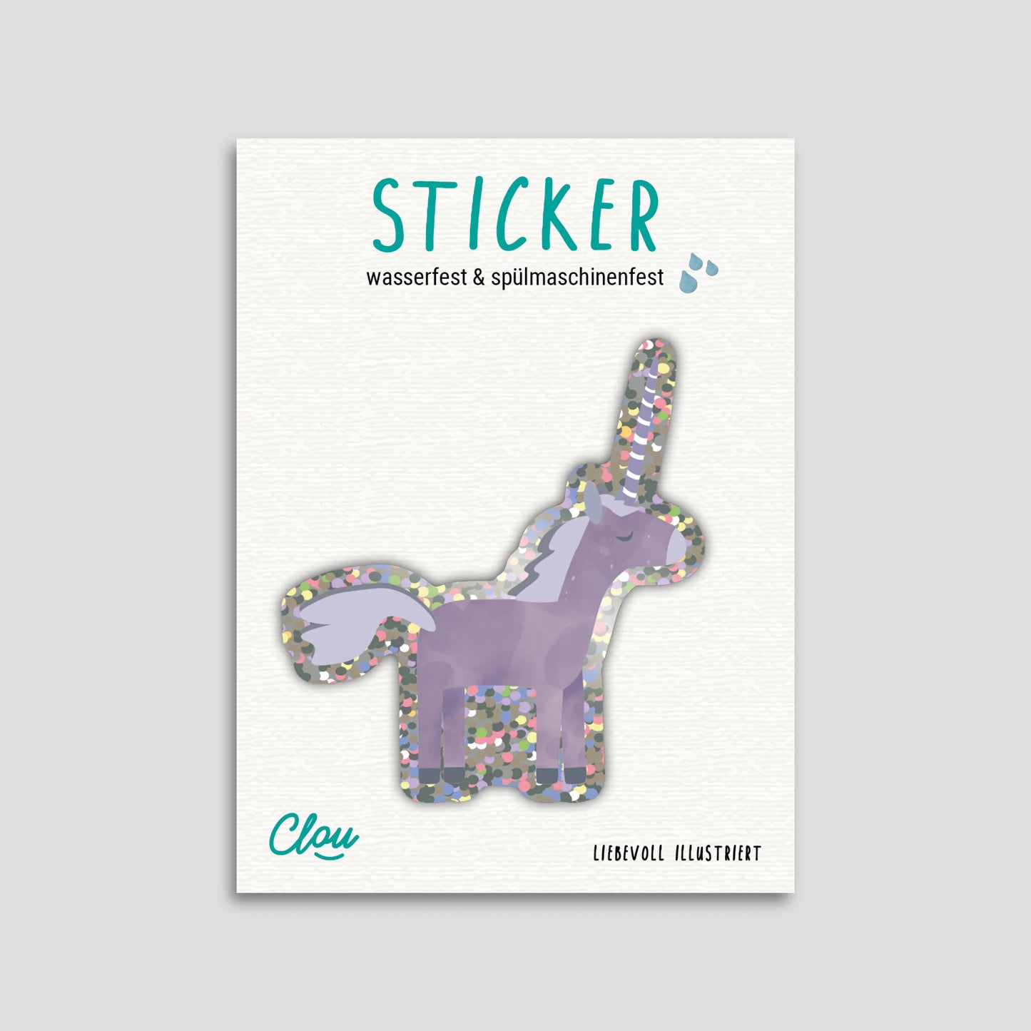 Sticker wasser- und spülmaschinenfest | verschiedene Motive