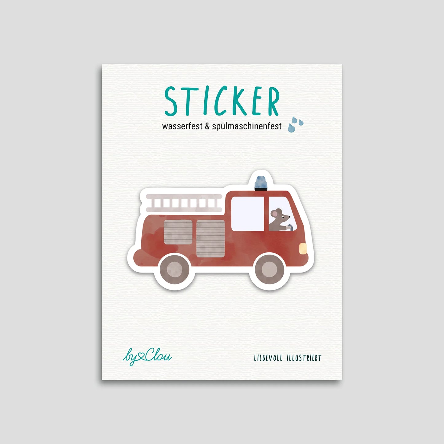 Sticker wasser- und spülmaschinenfest | verschiedene Motive