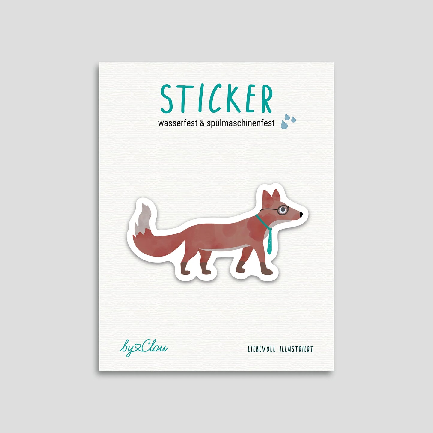 Sticker wasser- und spülmaschinenfest | verschiedene Motive