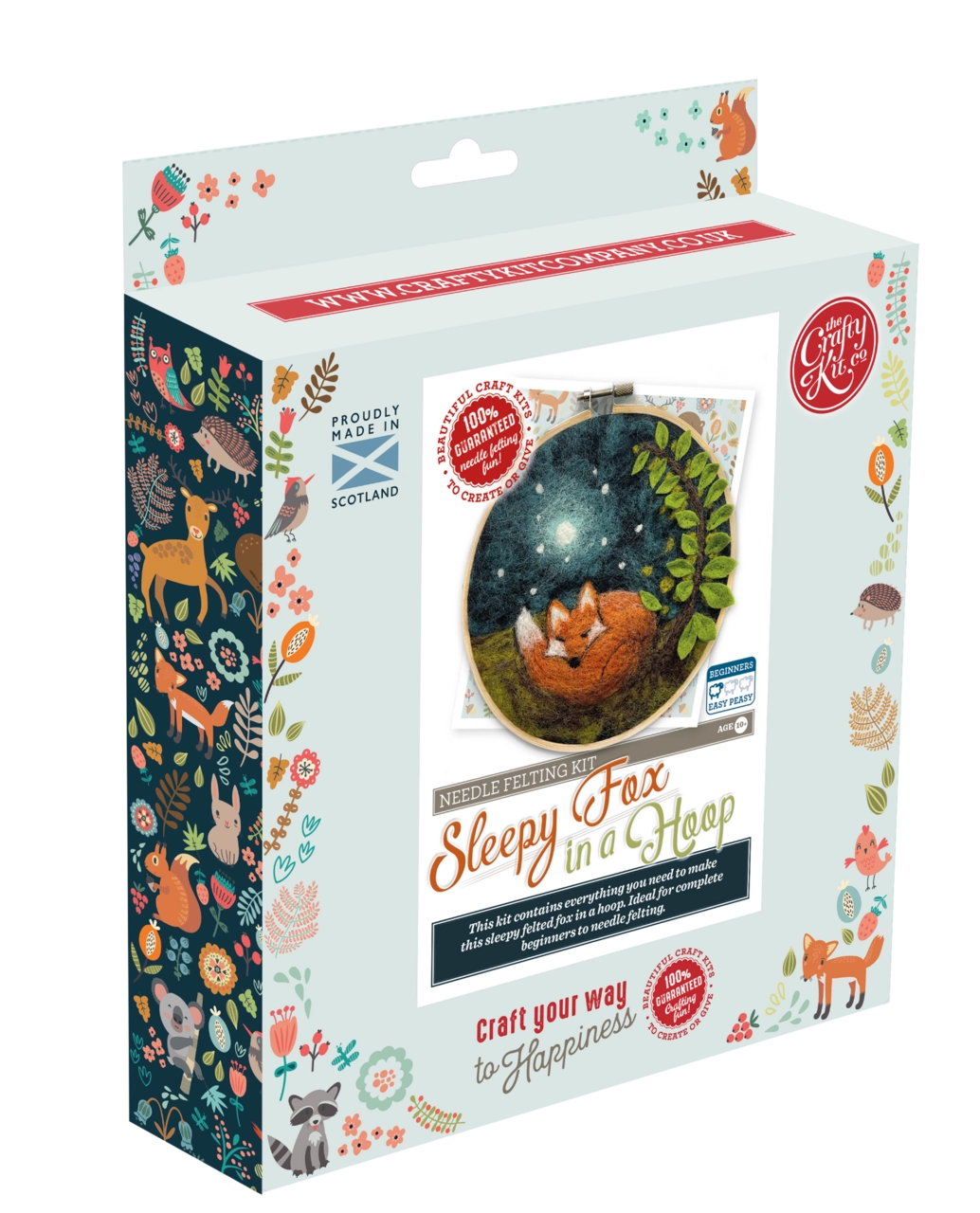 Filzset | Fuchs auf Stickrahmen