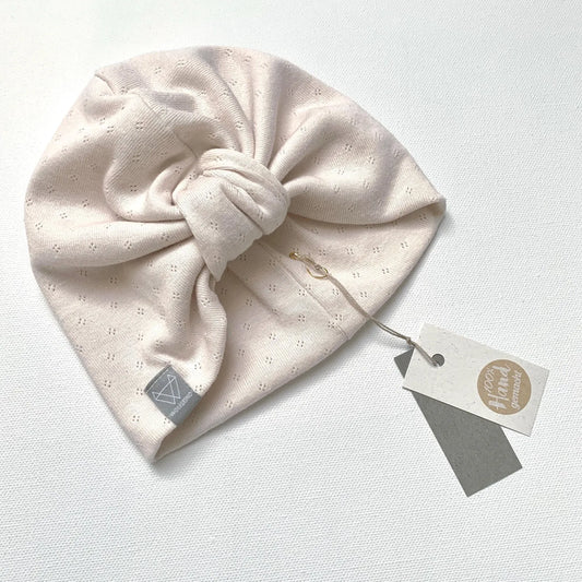 Turbanmütze Knoten Lochmuster