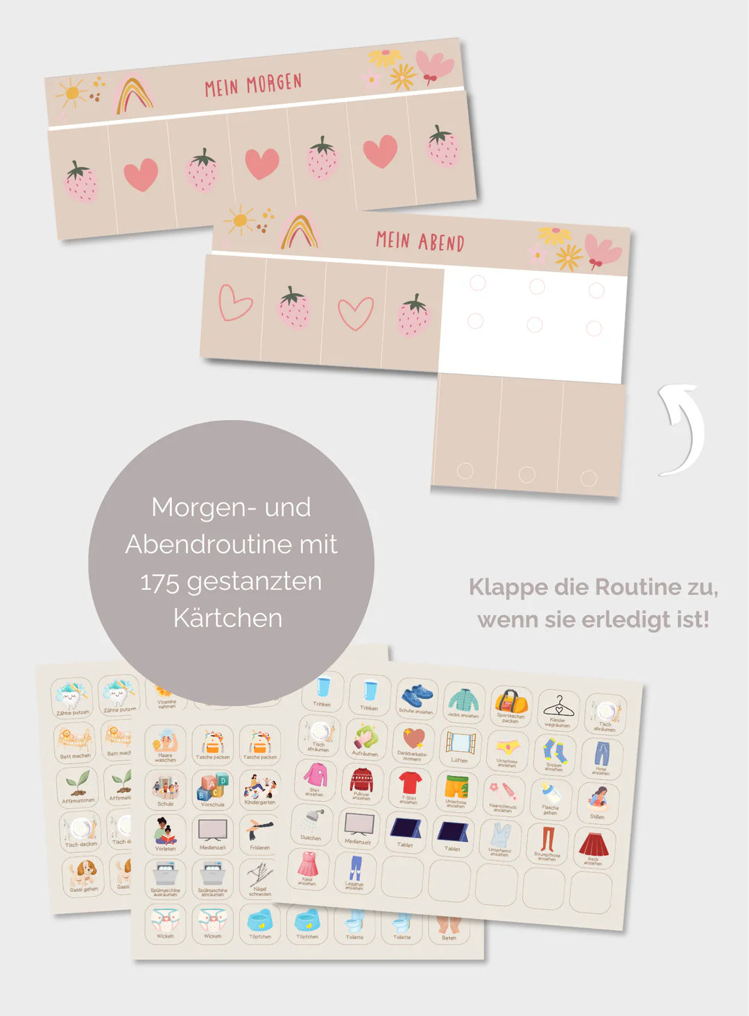Routineplaner Morgen - und Abendroutine - verschiedene Designs