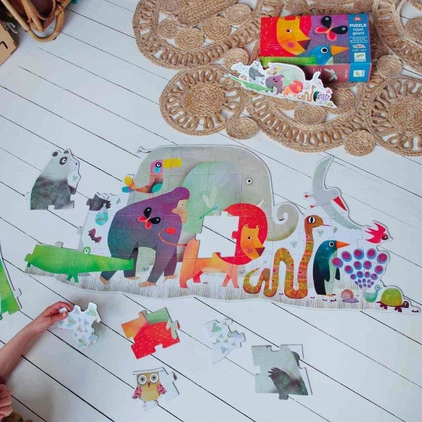 Bodenpuzzle Tierparade 36 Teile